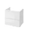 Мебель для ванной подвесная «Cersanit» Louna 60 с столешницей белая, изображение №4