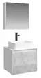 Мебель для ванной подвесная «Aqwella 5 Stars» Mobi 60 бетон светлый/белая, фото №1