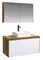 Мебель для ванной подвесная «Aqwella 5 Stars» Mobi 100 белая/дуб балтийский, фото №1