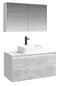 Мебель для ванной подвесная «Aqwella 5 Stars» Mobi 100 бетон светлый/белая, фото №1