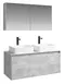 Мебель для ванной подвесная «Aqwella 5 Stars» Mobi 120 бетон светлый, фото №1