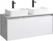 Мебель для ванной подвесная «Aqwella 5 Stars» Mobi 120 белая/бетон светлый, картинка №2