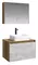 Мебель для ванной подвесная «Aqwella 5 Stars» Mobi 80 бетон светлый/дуб балтийский, фото №1