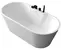 Ванна акриловая «Abber» AB9299-1.6 160/80 с каркасом с сифоном белая, фото №1