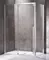 Душевой угол-ограждение «Vincea» Lugano VSR-1L8014CL-1 140/80 прозрачный прямоугольный без поддона универсальный, фото №1