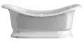 Ванна из литьевого мрамора «Астра-Форм» Мальборо 190/86 на подиуме без сифона белая, фото №1