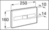 Кнопка смыва «Roca» PL2 Dual 890096001 хром, картинка №2