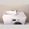 Тумба с раковиной под стиральную машину «Alavann» Soft 100 (Купер 56) столешница МДФ белая левая, фото №5