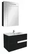 Мебель для ванной подвесная «Roca» Victoria Nord Black Edition 80 чёрная, фото №1