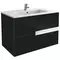 Мебель для ванной подвесная «Roca» Victoria Nord Black Edition 80 чёрная, фотография №3