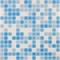 Напольная мозаика «Alma» Смеси 20 мм 32,7x32,7 CES/101-2(m) белый, голубой, фото №1