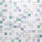 Напольная мозаика «Alma» Смеси 15 мм 29,5x29,5 01/Sirius(m) белый, зеленый, синий, фото №1