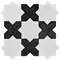 Напольная мозаика «Skalini» Pantheon 18,4x9,2 PNT (WHITE-BLACK) белый, черный, фото №1