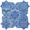 Напольная мозаика «Skalini» Pantheon 18,4x9,2 PNT-4 (BLUE) голубой, фото №1