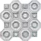 Напольная мозаика «Skalini» Shape 28,7x28,7 Ravenna Waterjet белый, фото №1