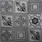 Напольная мозаика «Skalini» Trafalgar 30x30 TRG-10 серебро, черный, фото №1