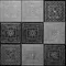 Напольная мозаика «Skalini» Trafalgar 30x30 TRG-2 белый, черный, серебро, фото №1