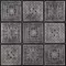 Напольная мозаика «Skalini» Trafalgar 30x30 TRG-3 черный, серебро, фото №1
