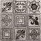 Напольная мозаика «Skalini» Trafalgar 30x30 TRG-7 серебро, черный, фото №1