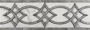 Бордюр «Skalini» белый, серебро 30,5x10 VN-2, фото №1