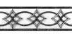 Бордюр «Skalini» белый, серебро 30,5x10 VN-6, фото №1