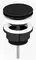 Донный клапан для раковины «Paini» 53YO945TSR с механизмом Клик-Клак чёрный, фото №1