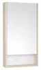 Зеркальный шкаф «Aquaton» Сканди 45 без света белый/дуб Верона универсальный, фото №1