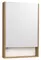 Зеркальный шкаф «Aquaton» Сканди 55 без света белый/дуб Рустикальный универсальный, фото №1