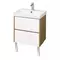 Мебель для ванной подвесная «Aquaton» Сканди 55 белый/дуб Рустикальный, изображение №4