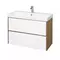 Мебель для ванной подвесная «Aquaton» Сканди 90 белый/дуб Рустикальный, картинка №2