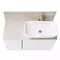 Мебель для ванной подвесная «Aquaton» Мишель 100 белая/дуб Эндгрейн, изображение №4