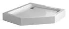 Душевой поддон «Vincea» VST-2AP-1010 100/100 низкий акриловый многоугольный белый с сифоном, фото №1