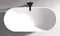 Ванна акриловая «Abber» AB9241MB 172/79 с каркасом с сифоном белая/чёрная, изображение №4
