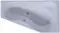 Ванна акриловая «Акватек» Медея 170/95 с вклеенным каркасом с каркасом с сифоном белая правая, фото №1