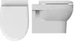 Подвесной унитаз безободковый «Isvea» Absolute (40R30700I) белый с сиденьем дюропласт белое, изображение №4