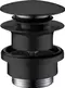Донный клапан для раковины «Hansgrohe» 50100670 с механизмом Клик-Клак чёрный матовый, фото №1