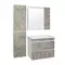 Зеркало с шкафчиком «Runo» Манхэттен 75 без света серый бетон/белое универсальное, фотография №3