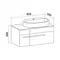 Мебель для ванной подвесная «Runo» Вудлайн 85 скандинавский дуб/белая, картинка №18
