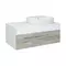 Мебель для ванной подвесная «Runo» Вудлайн 100 скандинавский дуб/белая, изображение №8