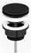 Донный клапан для раковины «Paini» 53PZ945TSR с механизмом Клик-Клак чёрный матовый, фото №1