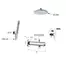 Душевая система «Remer» Minimal N09S23 хром, картинка №2