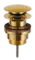 Донный клапан для раковины «Remer» 905CCR114DO с механизмом Клик-Клак золото, фото №1