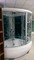 Душевой бокс «Appollo» GUCI-856 белый 148/148 с ванной прозрачный/зеркальный с баней с гидромассажем и электрикой, картинка №2