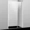 Душевая дверь «WasserKRAFT» Rhin 44S12 100,5/200 прозрачная/белая без поддона универсальная, фото №1