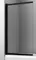 Шторка на ванну стеклянная «Wasserkraft» Dill 61S02-80 80/140 прозрачная/чёрная универсальная, фото №1