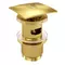 Донный клапан для раковины «Wasserkraft» A165 с механизмом Клик-Клак матовое золото, фото №1