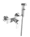 Смеситель с гигиеническим душем «Rossinka» RS50-52 с термостатом хром, фото №1