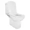 Унитаз компакт «Creo Ceramique» Tours белый с сиденьем дюропласт с микролифтом белое, изображение №4