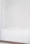 Шторка на ванну стеклянная «Vegas Glass» EV 76/139 сатин/белая левая, фото №1
