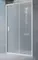 Душевая дверь «Vegas Glass» ZP Novo 100/190 сатин/белая универсальная, фото №1